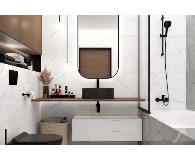 Керамогранит Laparet Atlantic White i белый полированный 60x120 - изображение 6