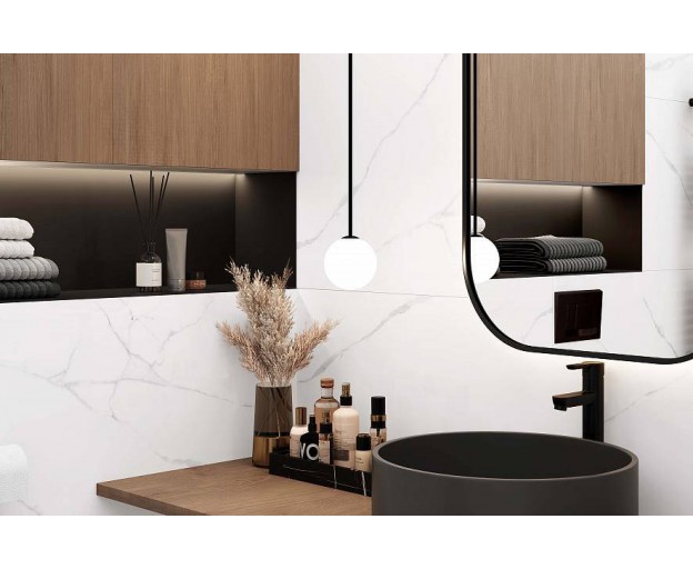 Керамогранит Laparet Atlantic White i белый полированный 60x120 - изображение 11