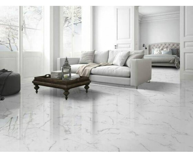 Керамогранит Laparet Calacatta Superb белый полированный 60x120 - изображение 8