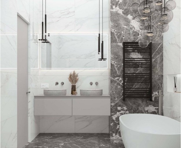 Керамогранит Laparet Calacatta Superb белый полированный 60x120 - изображение 5