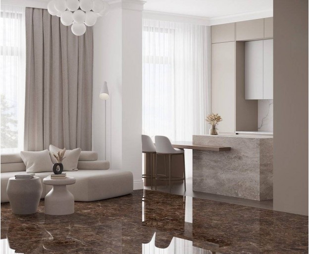 Керамогранит Laparet Emperador Brown полированный 60x120 - изображение 2