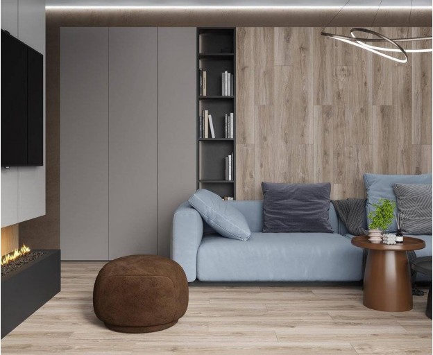 Керамогранит Laparet Epiq Tortora серо-бежевый 20x120 - изображение 2