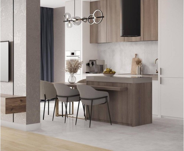 Керамогранит Laparet Lugano Bianco лаппатированный 80x80 - изображение 2