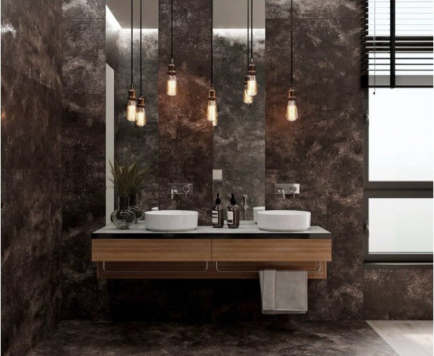 Керамогранит Laparet Milkiway Antracite металлизированный 80x80 - изображение 5