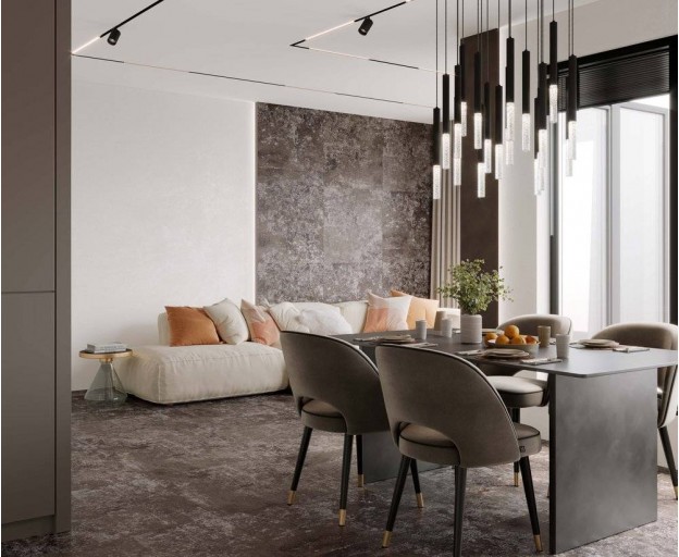 Керамогранит Laparet Milkiway Antracite металлизированный 80x80 - изображение 6