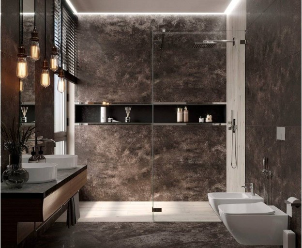 Керамогранит Laparet Milkiway Antracite металлизированный 80x80 - изображение 8
