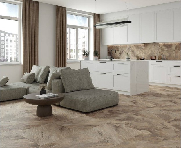 Керамогранит Laparet Miranda Brown cтруктурный 60x60 - изображение 3