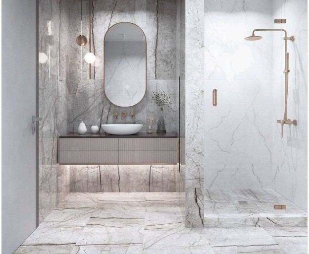 Керамогранит Laparet Obsidian Moss Gray полированный 60x60 - изображение 13