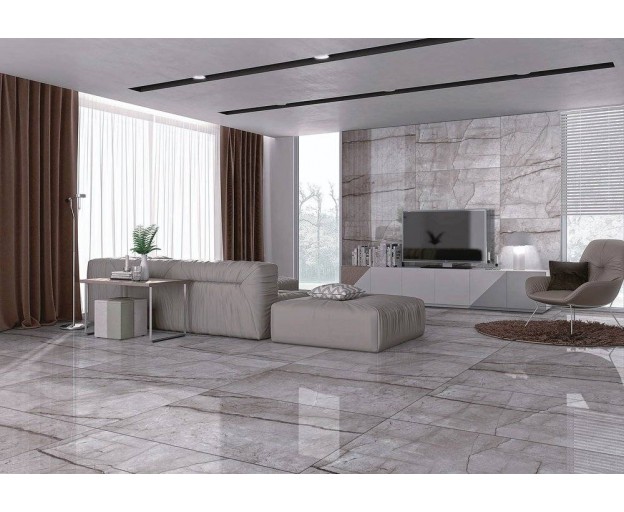 Керамогранит Laparet Obsidian Moss Gray полированный 60x60 - изображение 15