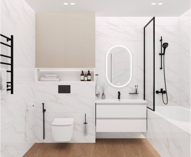 Керамогранит Ceradim Calacatta Clarity Gold полированный 60x120 - изображение 4