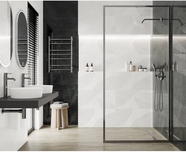 Керамический декор Laparet Cosmo bianco глянцевый 40x80 - изображение 4