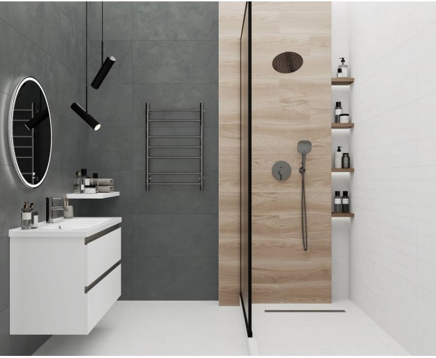 Настенный керамогранит Laparet Evolution gris матовый 40x80 - изображение 8