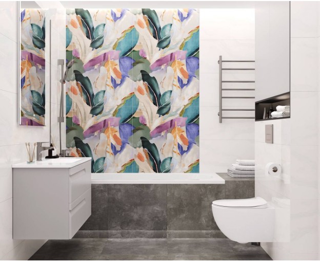 Керамическое панно Laparet Impression Blue глянцевый 80x80 - изображение 1