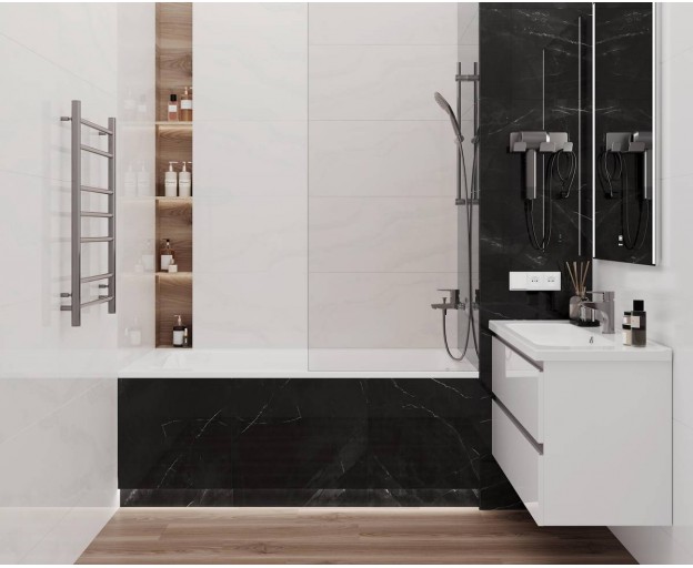 Настенный керамогранит Laparet Prima Blanco глянцевый 40x80 - изображение 12