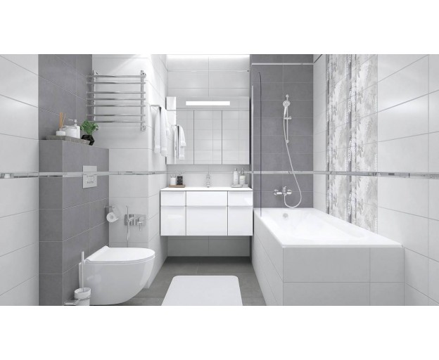 Керамическая плитка Laparet Betonhome серый 20x50 - изображение 1