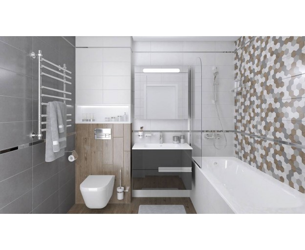 Керамическая плитка Laparet Betonhome серый 20x50 - изображение 2