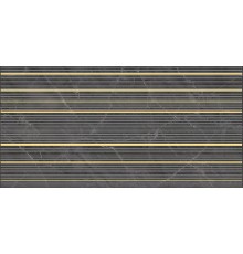 Керамический декор Laparet Olimpus race чёрный 25x50