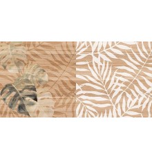 Плитка настенная Laparet Organic коричневый узор 20x40