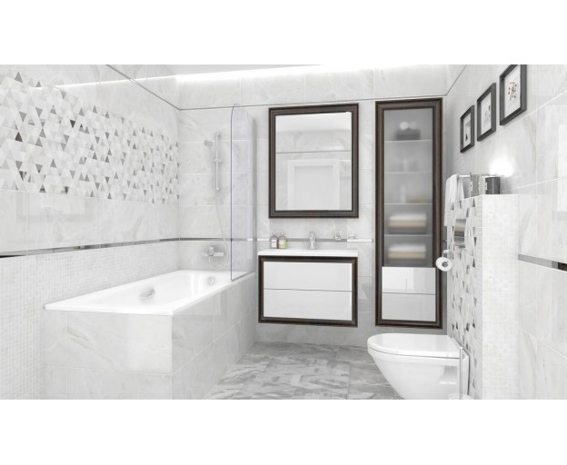Керамический декор Laparet Plazma avers белый 30x60 - изображение 8
