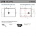 Душевой поддон (Композитный материал) Stpool Lite Grey 120x90x3 - миниатюра 3