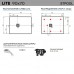 Душевой поддон (Композитный материал) Stpool Lite Black 90x70x3 - миниатюра 3