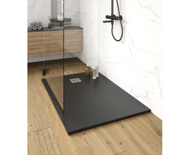 Душевой поддон (Композитный материал) Stpool Lite Black 90x70x3 - изображение 1