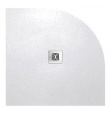 Душевой поддон угловой (Композитный материал) Stpool Lite White 90x90x3